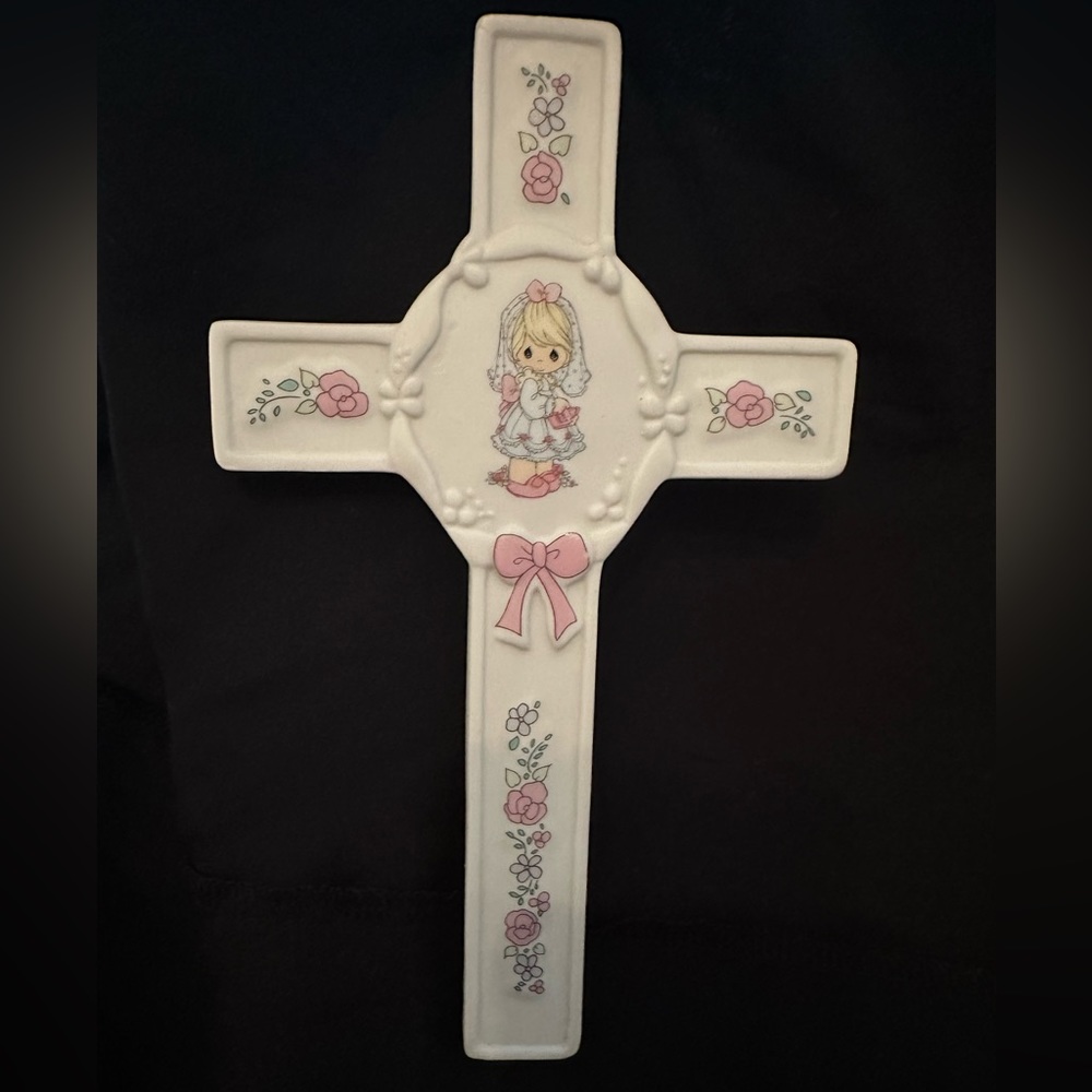 Precious Moments hanging cross “this day has been made in heaven”
